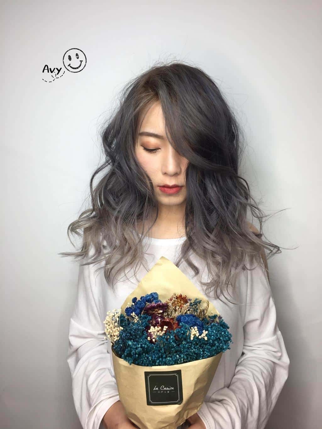 乾燥花髮色