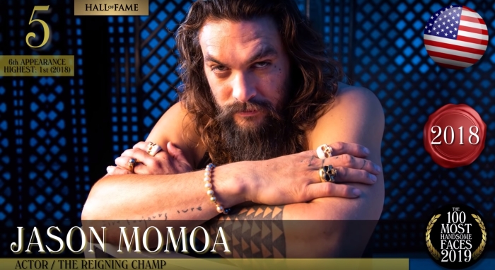 Jason Momoa 長髮後梳油頭