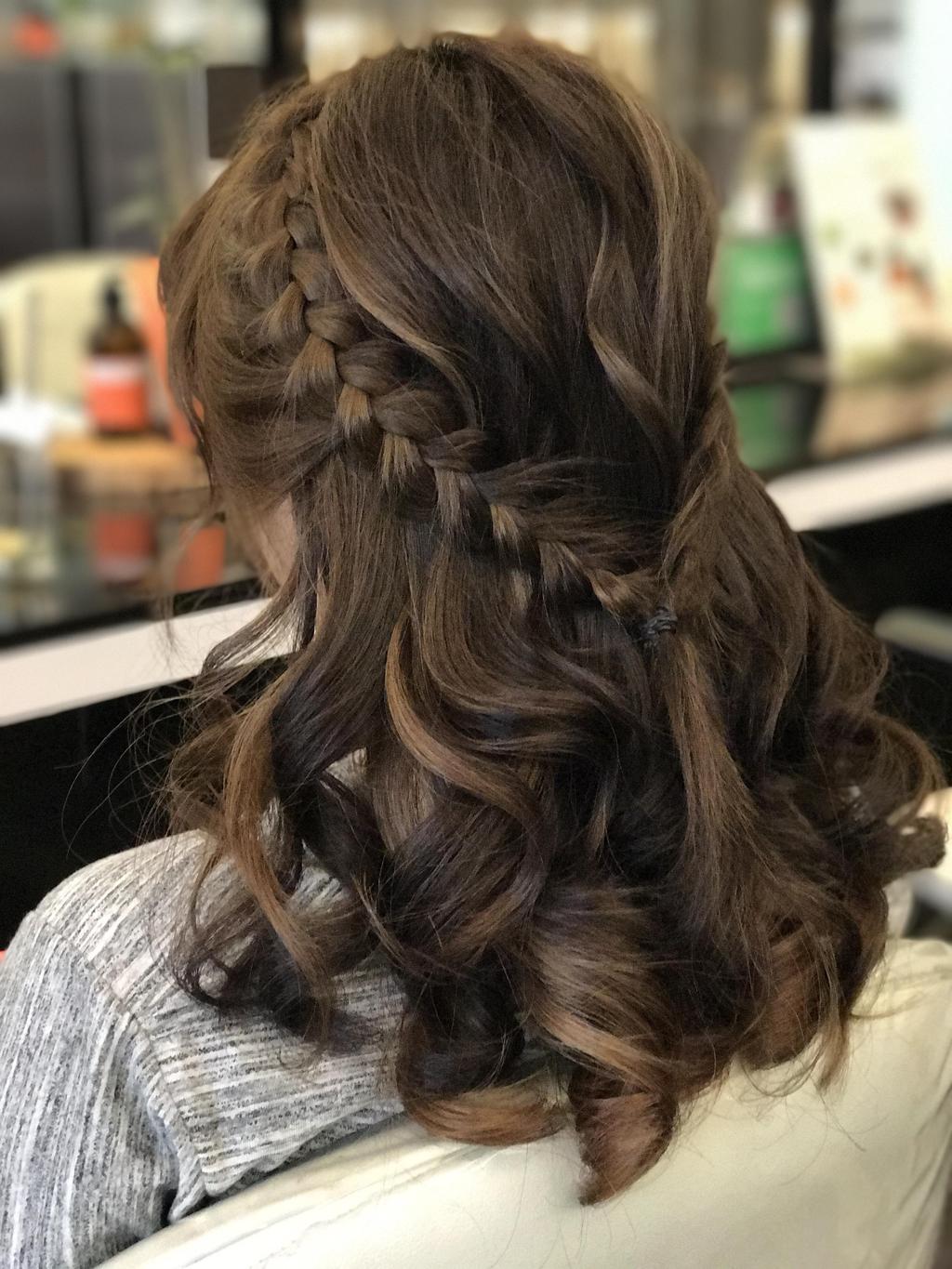 台中棕色染髮編髮造型沙龍推薦