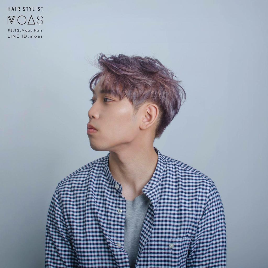 台中市 雷 Hair LigHtning設計師Moas (摩斯)的獨角獸髮色作品