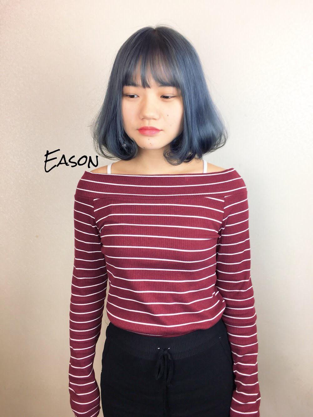 台中市向日葵髮典成功店設計師Eason Liu的瀏海髮型