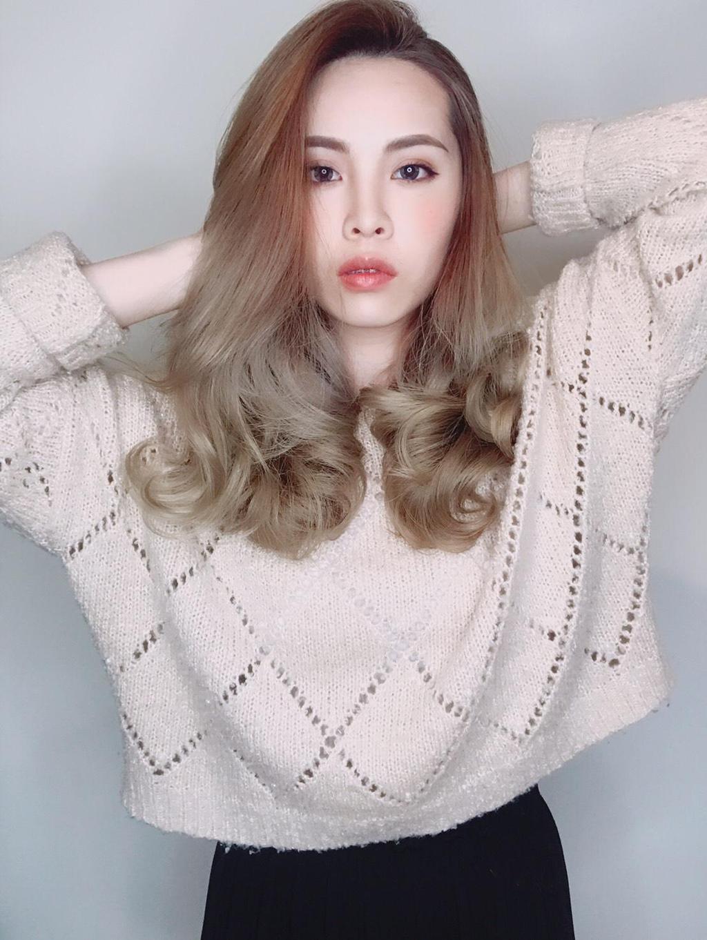 台南市有造型空間設計師髮型師諾曼的瀏海髮型