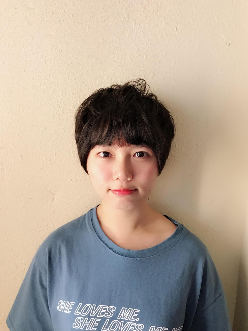 新北市上越國際髮型府中店設計師Dona Tseng的男孩風髮型