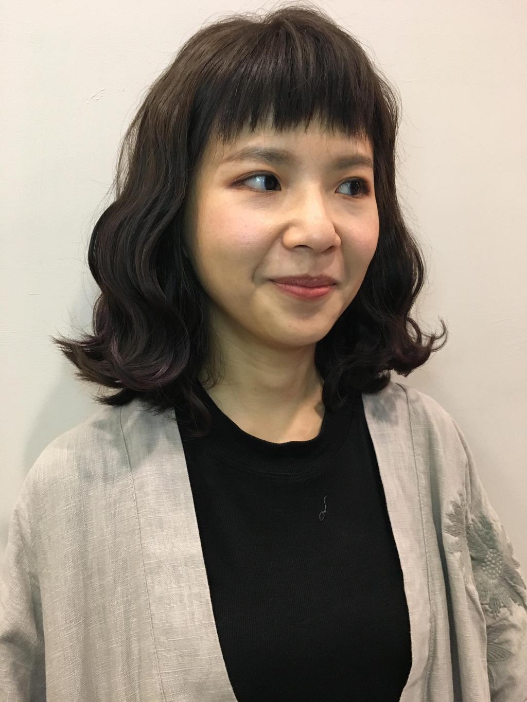 80's STUDIO光復店首婁Yuna設計師的女生外翹短卷髮