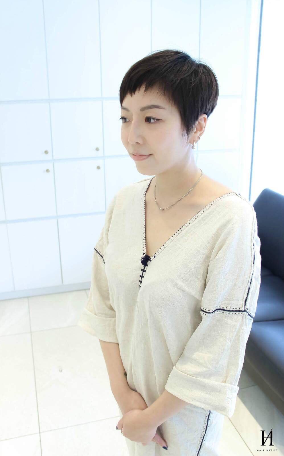 台北市HAIR ARTIST SALON髮亞設計師James So的男孩風髮型