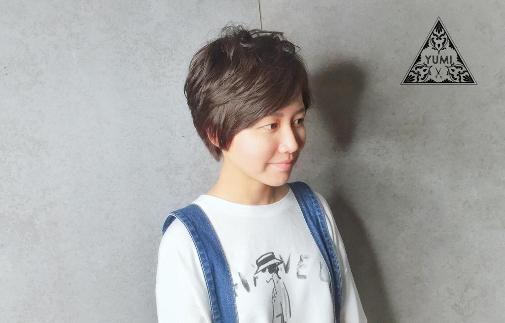 台北市Yumi hair salon設計師Yu Mi的男孩風髮型
