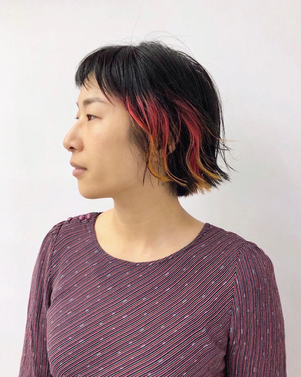 手刷染、春天花季髮色、獨角獸髮色、特殊色