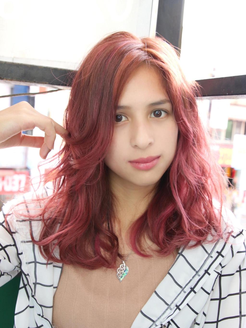 玫瑰砂晶色、霧面質感、漂色、春天花季髮色、莓果色