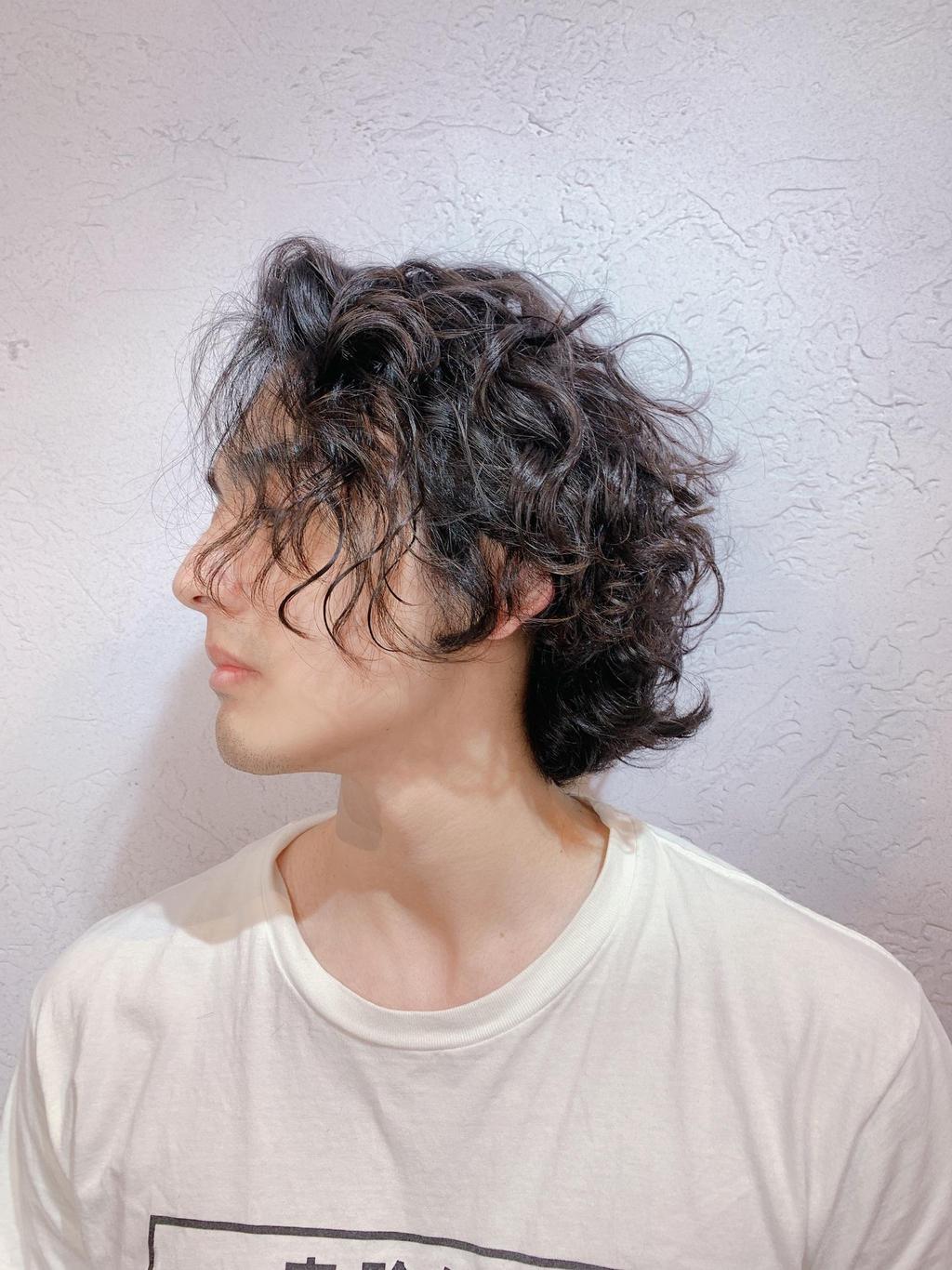 男生燙髮、男生瀏海、空氣感卷髮、男生紋理燙