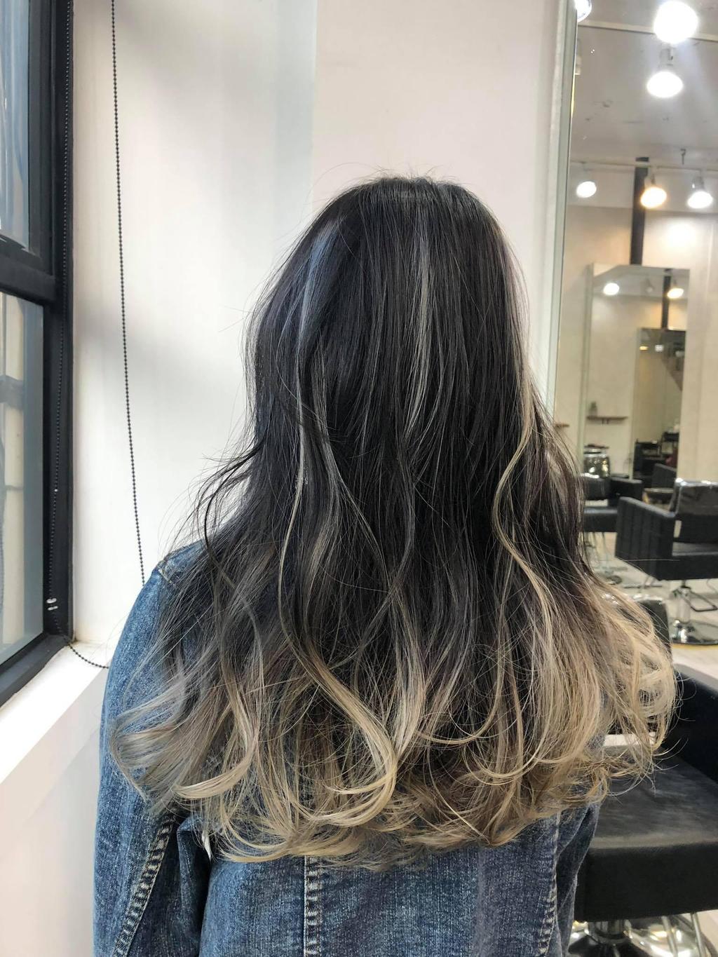 漸層挑染、漂色、漸層布丁染、特殊色、歐美感、縷光挑染