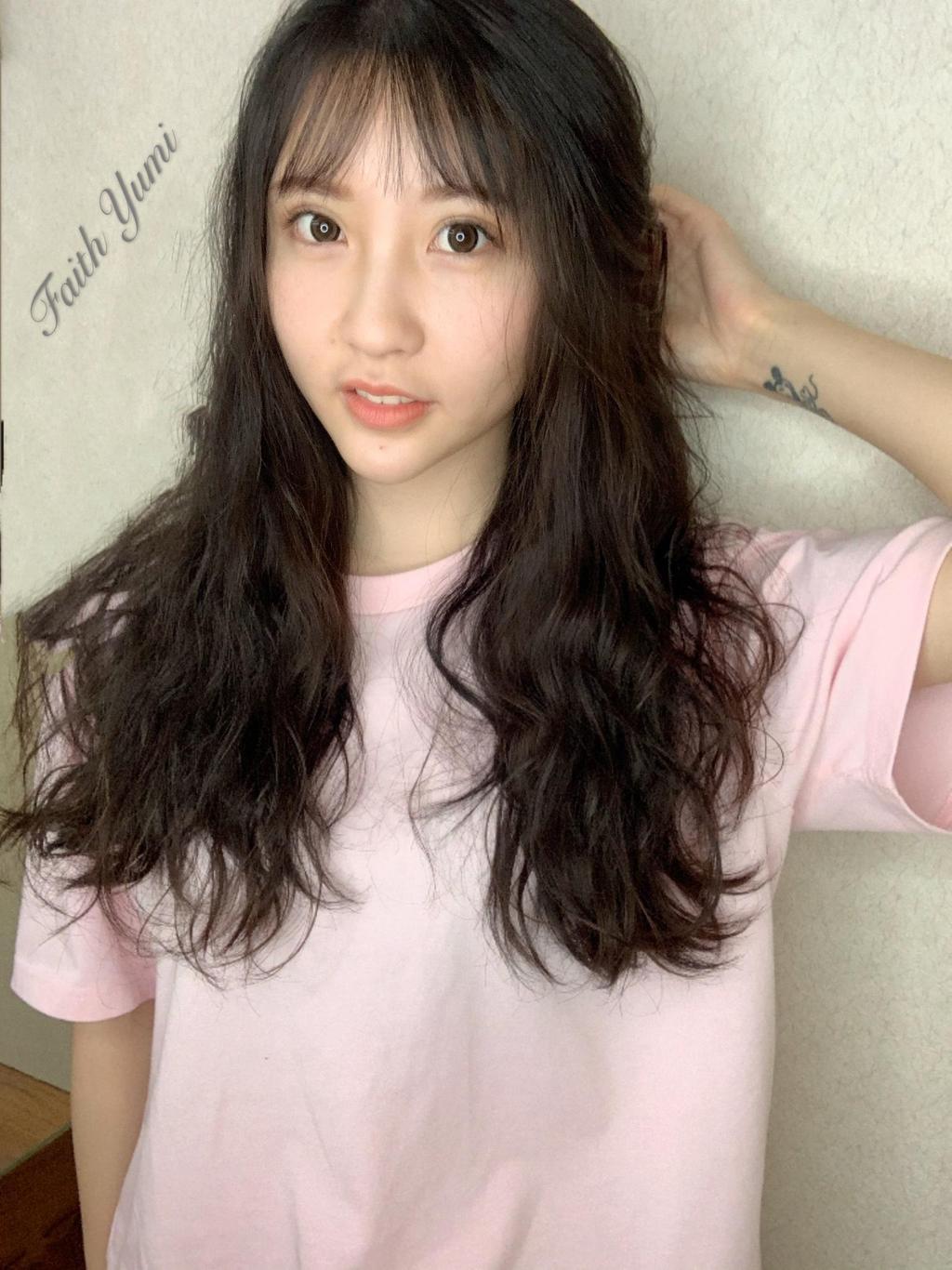 氣質派韓妞髮型空氣感瀏海 &times; 自然棕色