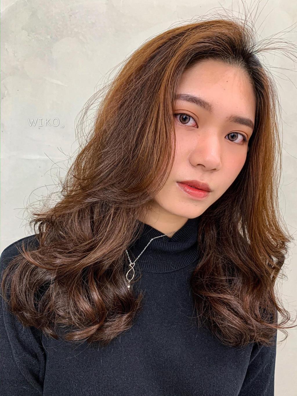 面試髮型 琥珀棕髮色