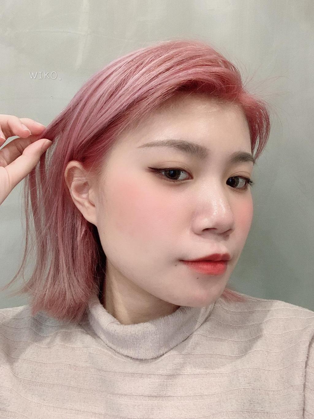 下巴短髮 &times; 輕盈粉色