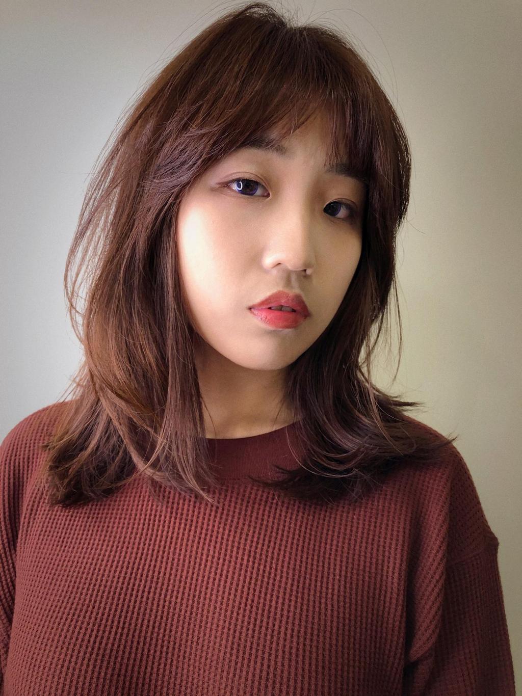 琥珀棕色、珠寶盒光透髮色、齊髮尾