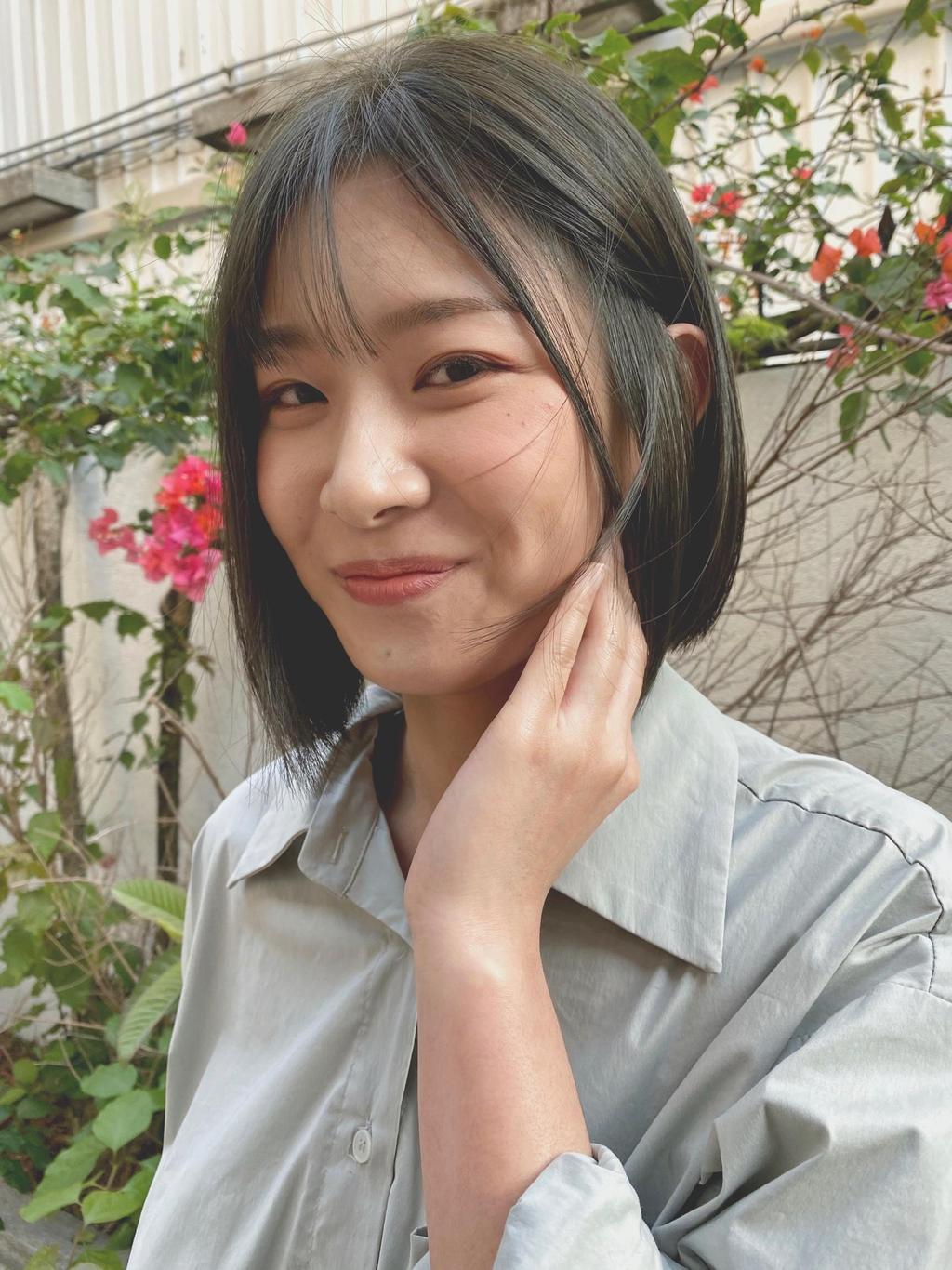 女生齊長髮型、鎖骨髮、撩耳齊短髮、女生中長髮、下巴短髮