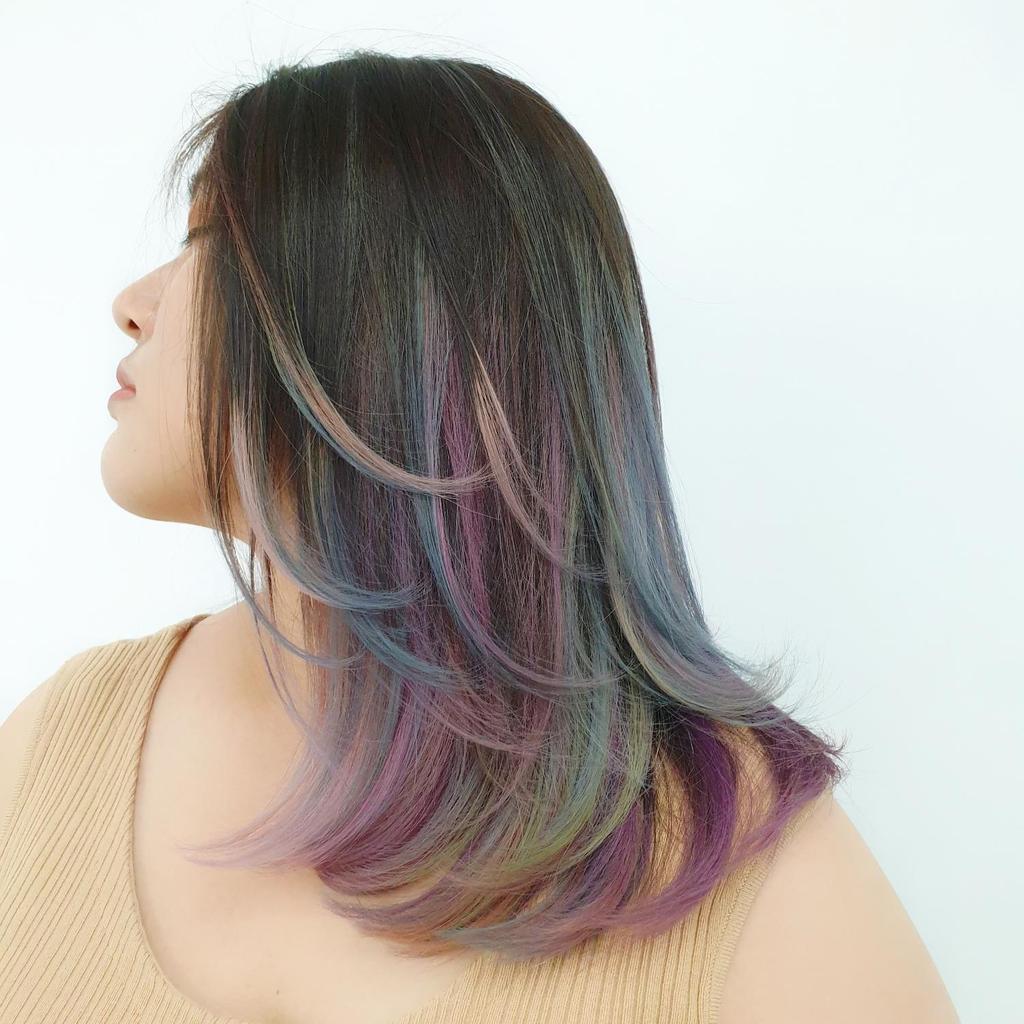 漸層布丁染、獨角獸髮色、隱藏式挑染、手刷染