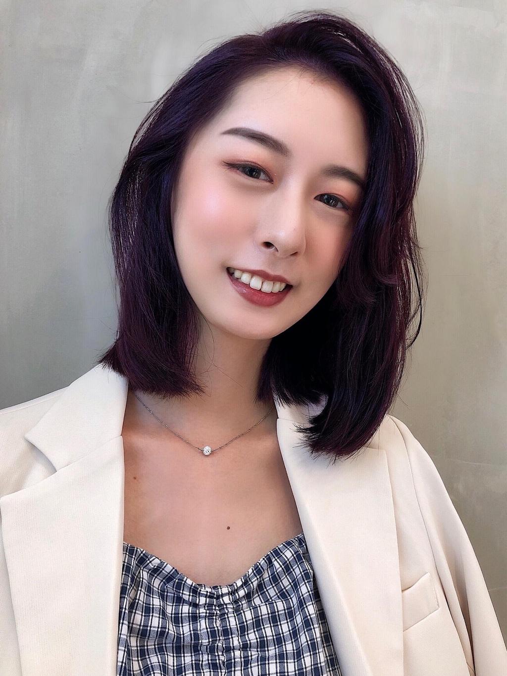 女生齊長髮型、鎖骨髮、撩耳齊短髮、女生中長髮、下巴短髮