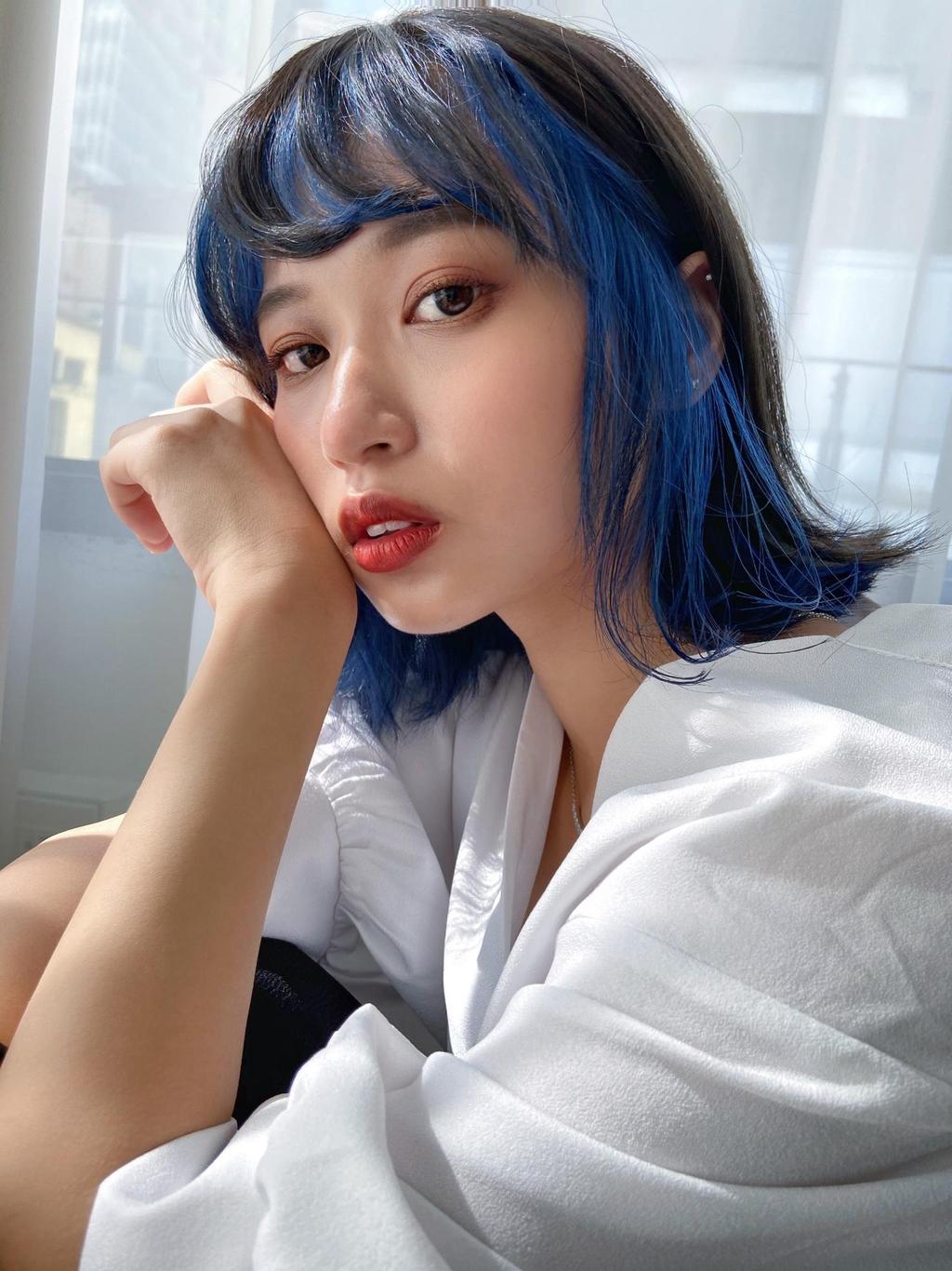 瀏海挑染