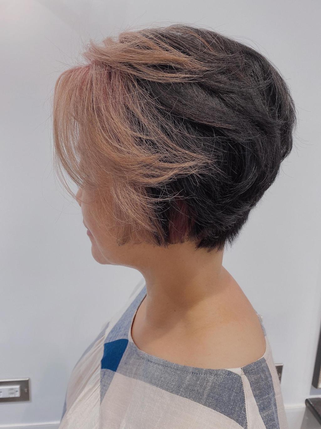 瀏海挑染