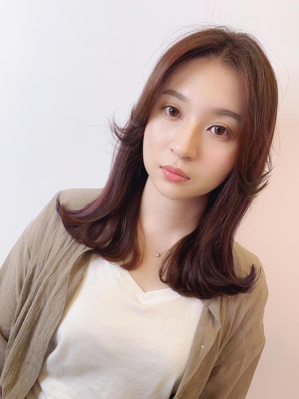 韓系外翹 莓果色