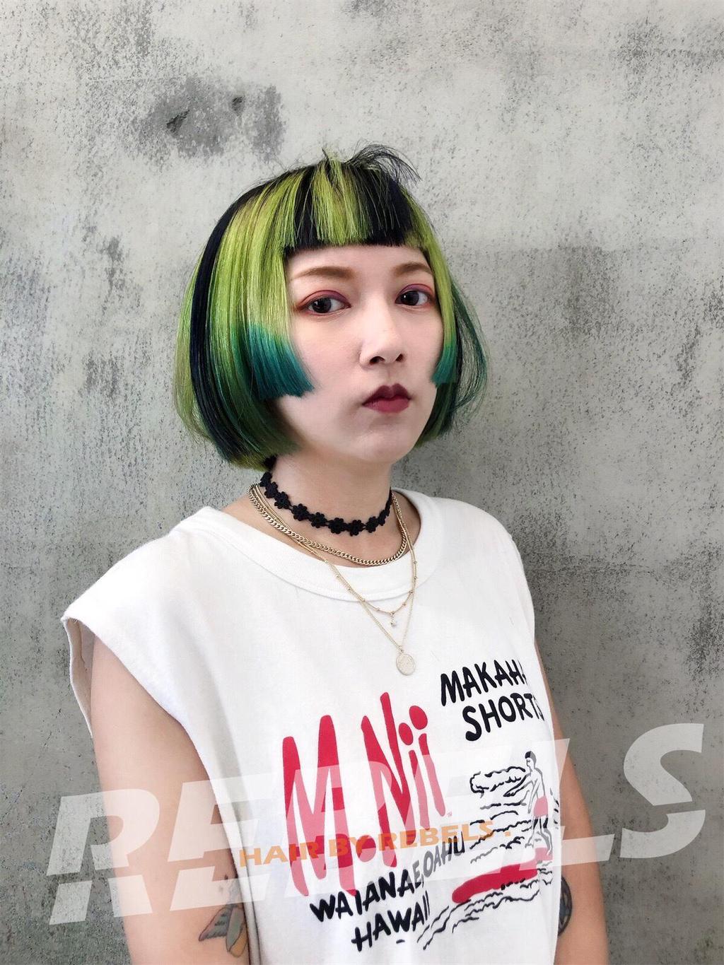 漸層布丁染、珠寶盒光透髮色、獨角獸髮色、特殊色、耳圈染