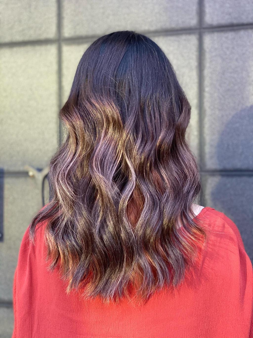 歐美挑染、歐美手刷染、歐美光線染、縷光染髮、特殊色