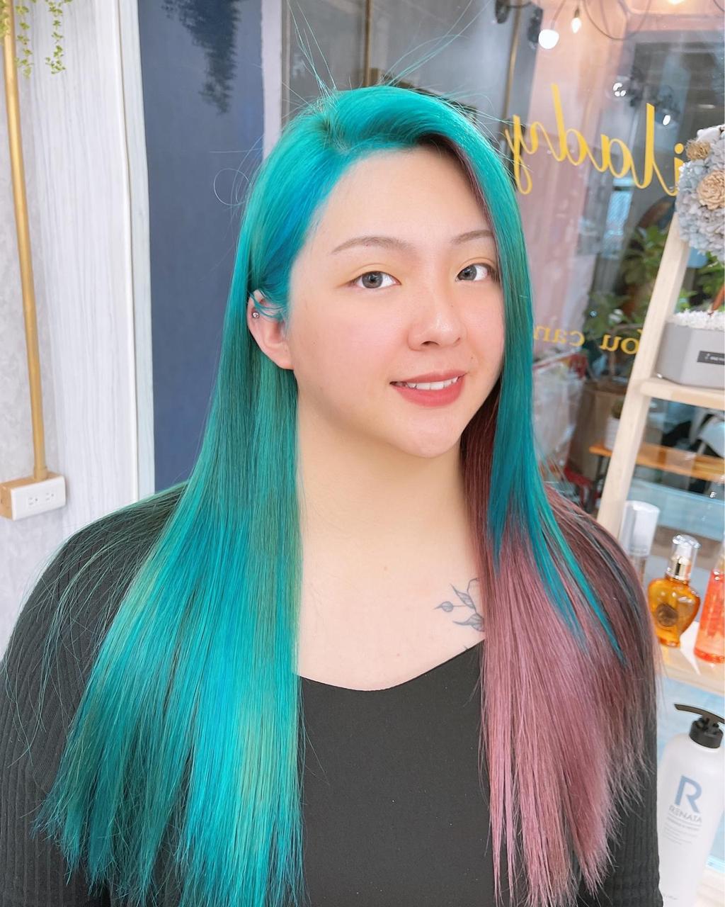 雙層染、特殊色、漂髮、湖水綠