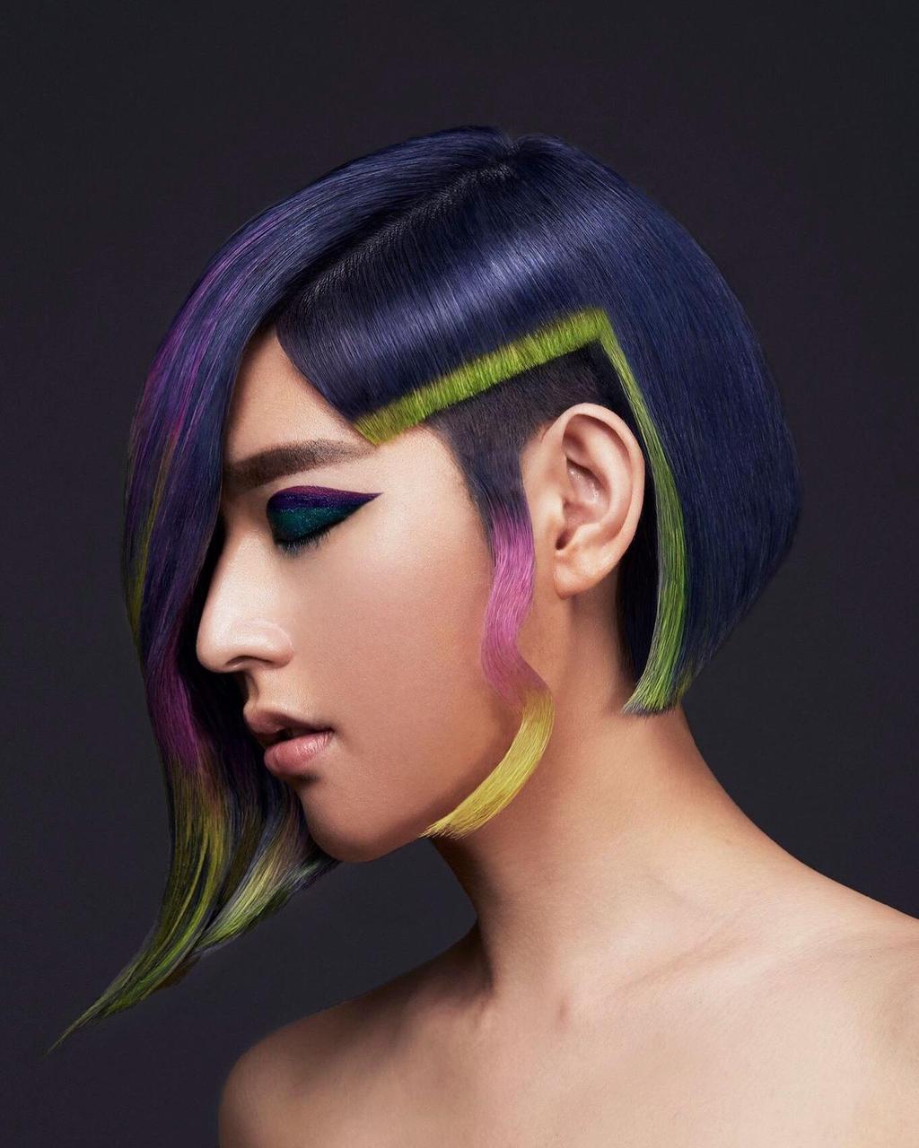 春天花季髮色、耳圈染、鮑伯頭、珠寶盒光透髮色、隱藏式挑染