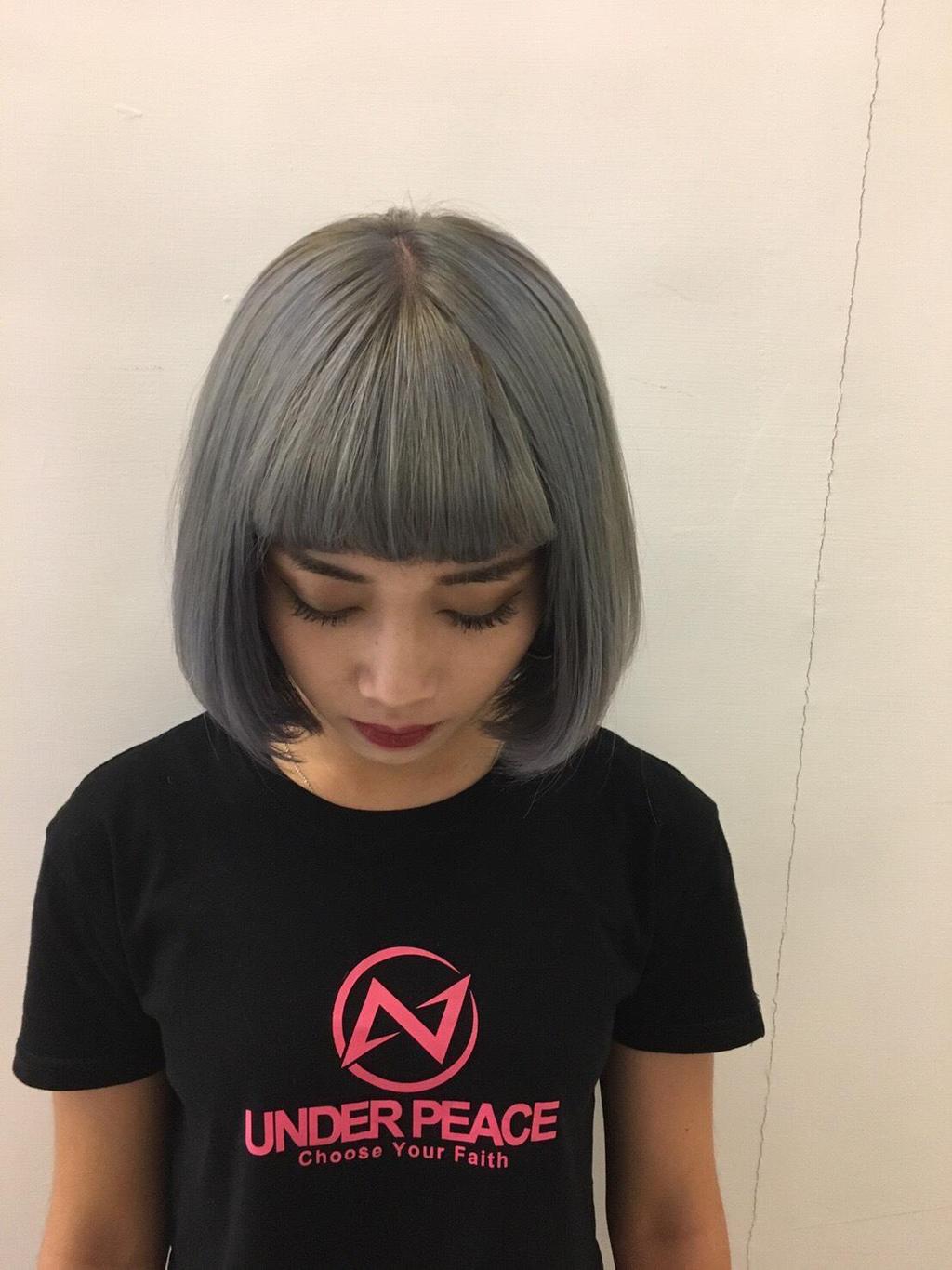 特殊色、女生染燙、漂髮、設計染、霧面、粉灰、日系